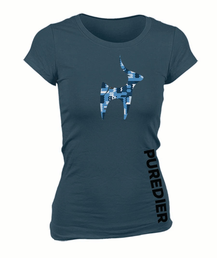 Camo-Bokkie-Blou Hemp vir Haar