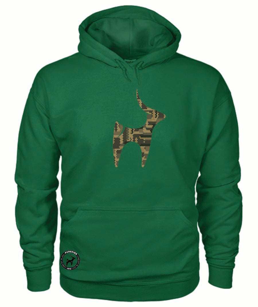 Camo-Bokkie-Bruin HEELDAG Hoodie vir Hom en Haar