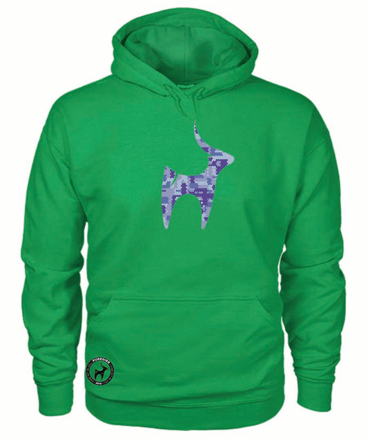 Camo-Bokkie-Pers HEELDAG Hoodie vir Hom en Haar