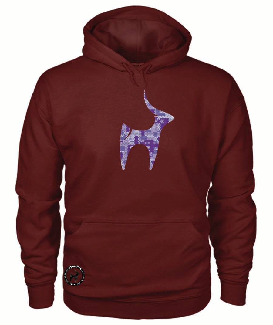 Camo-Bokkie-Pers HEELDAG Hoodie vir Hom en Haar