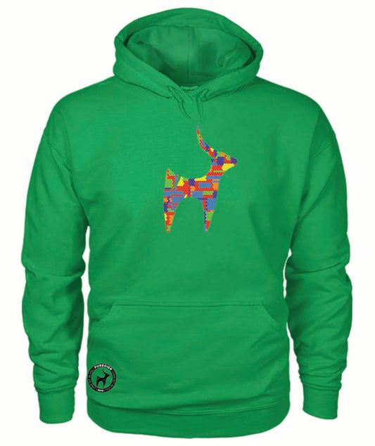 Camo-Bokkie-Lego HEELDAG Hoodie vir Hom en Haar