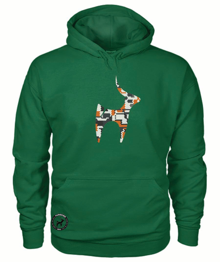 Camo-Bokkie-WitOranje HEELDAG Hoodie vir Hom en Haar