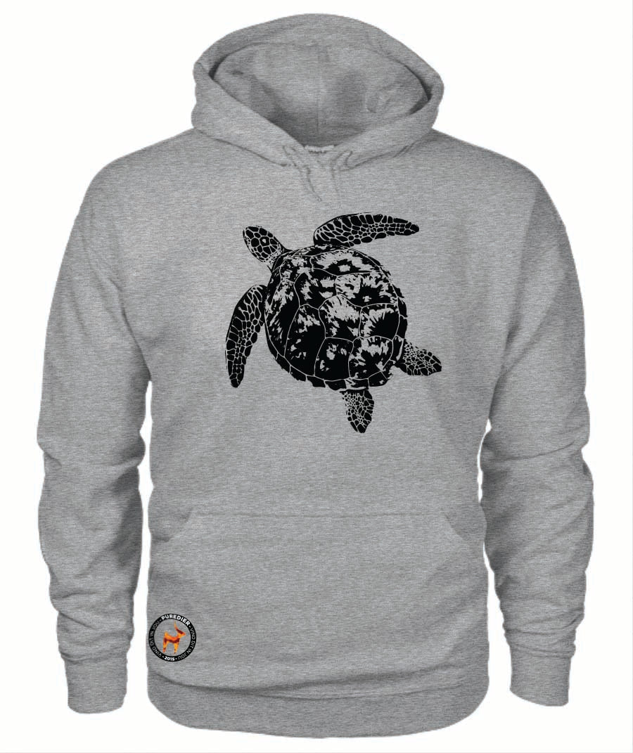 Groenseeskilpad Premium Hoodie vir Hom en Haar