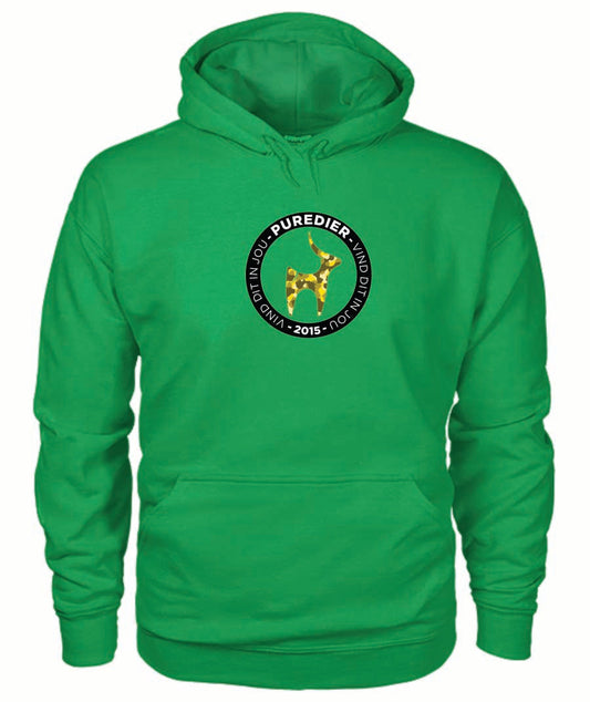 Logo-Bokkie-Geel HEELDAG Hoodie vir Hom en Haar