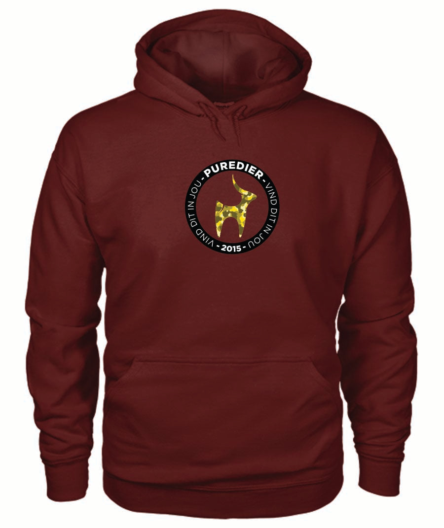Logo-Bokkie-Geel HEELDAG Hoodie vir Hom en Haar