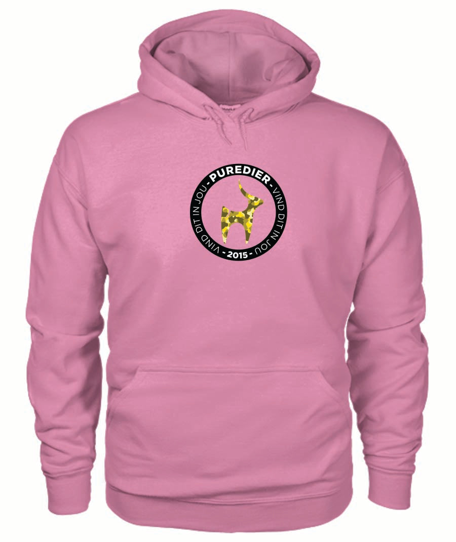 Logo-Bokkie-Geel HEELDAG Hoodie vir Hom en Haar
