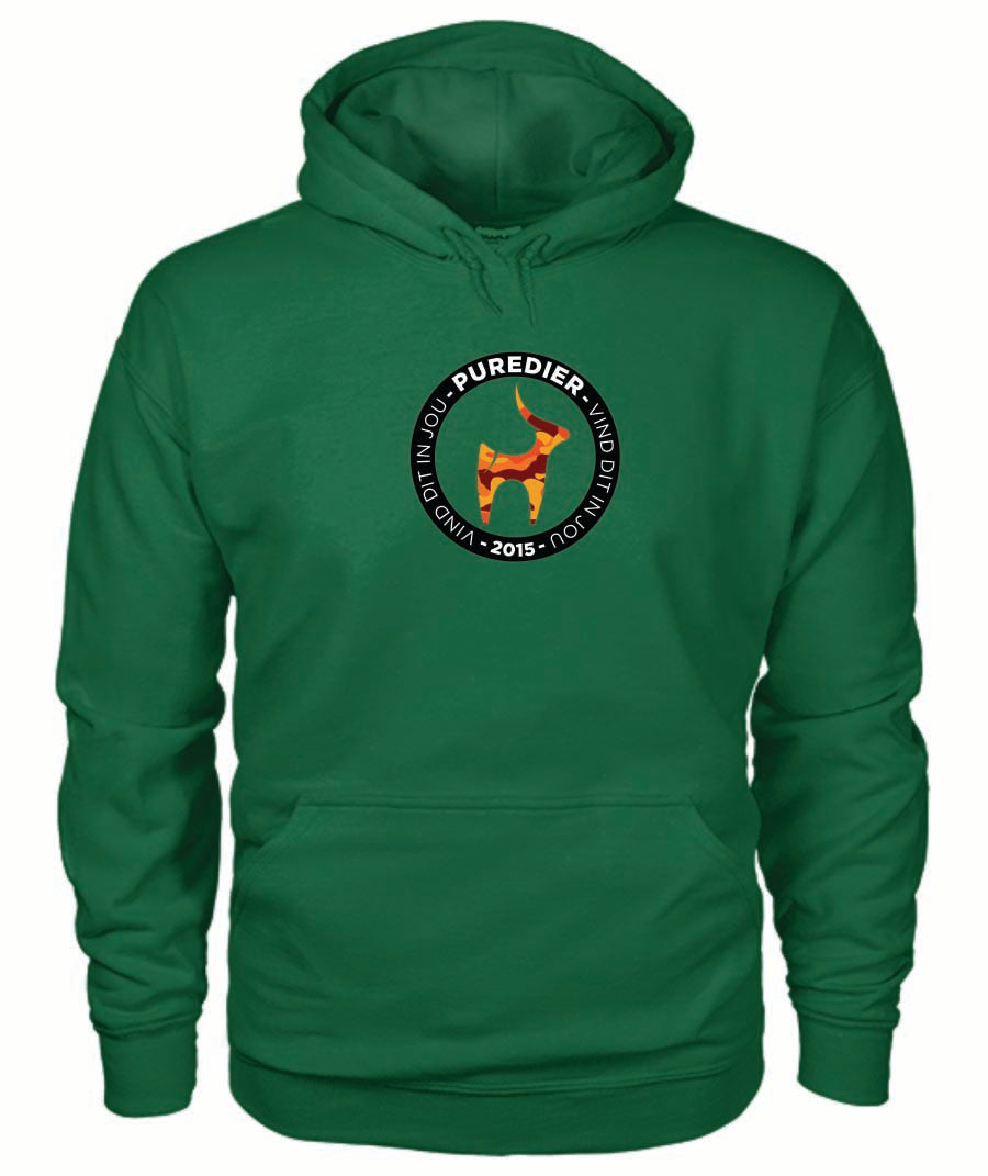 Logo-Bokkie-Oranje HEELDAG Hoodie vir Hom en Haar