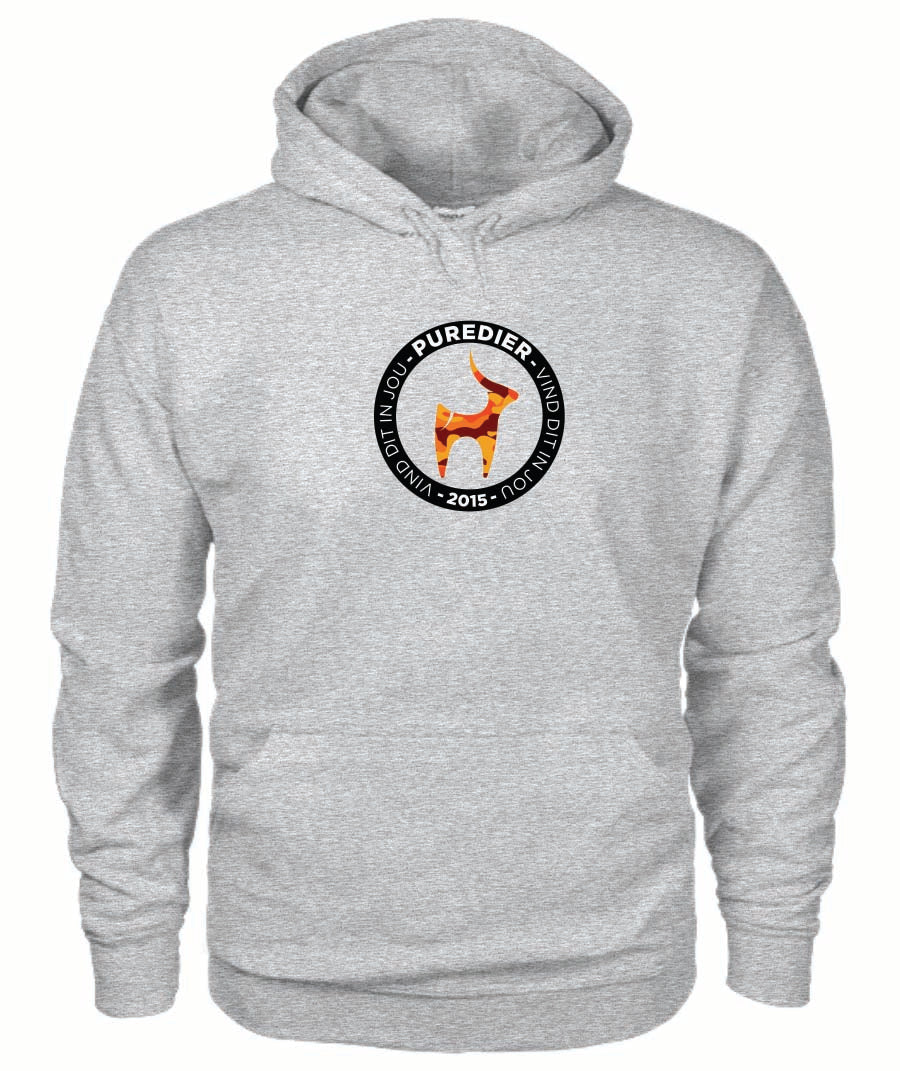 Logo-Bokkie-Oranje HEELDAG Hoodie vir Hom en Haar