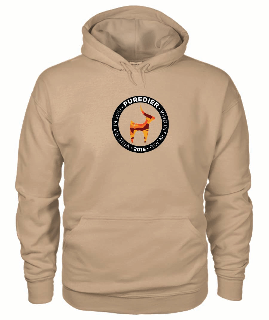 Logo-Bokkie-Oranje HEELDAG Hoodie vir Hom en Haar
