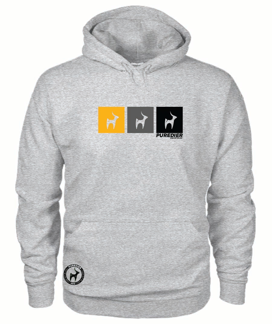 Logo-Drie HEELDAG Hoodie vir Hom en Haar