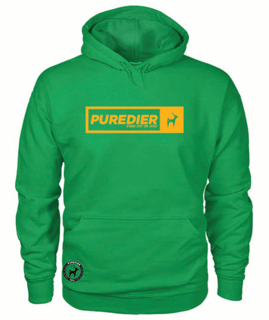 Logo-Geel HEELDAG Hoodie vir Hom en Haar