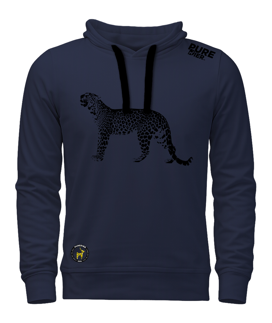 Luiperd T-Hemp Hoodie vir Hom en Haar