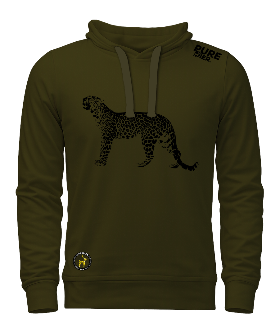 Luiperd T-Hemp Hoodie vir Hom en Haar