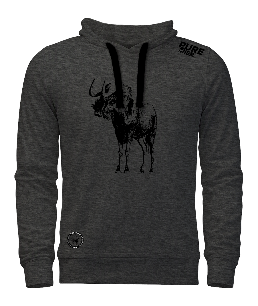 Swartwildebees T-Hemp Hoodie vir Hom en Haar