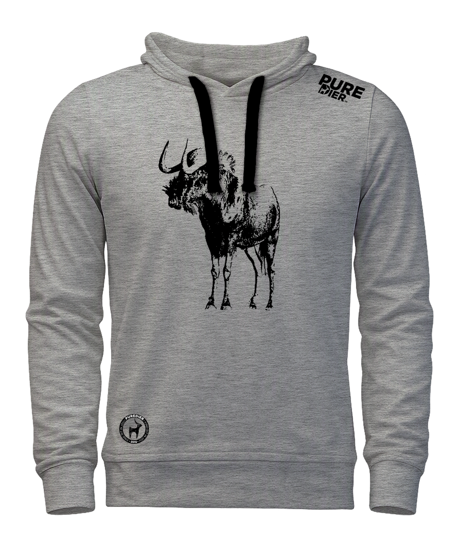 Swartwildebees T-Hemp Hoodie vir Hom en Haar