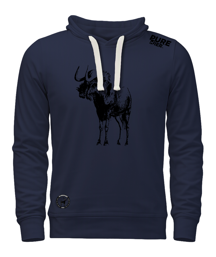 Swartwildebees T-Hemp Hoodie vir Hom en Haar