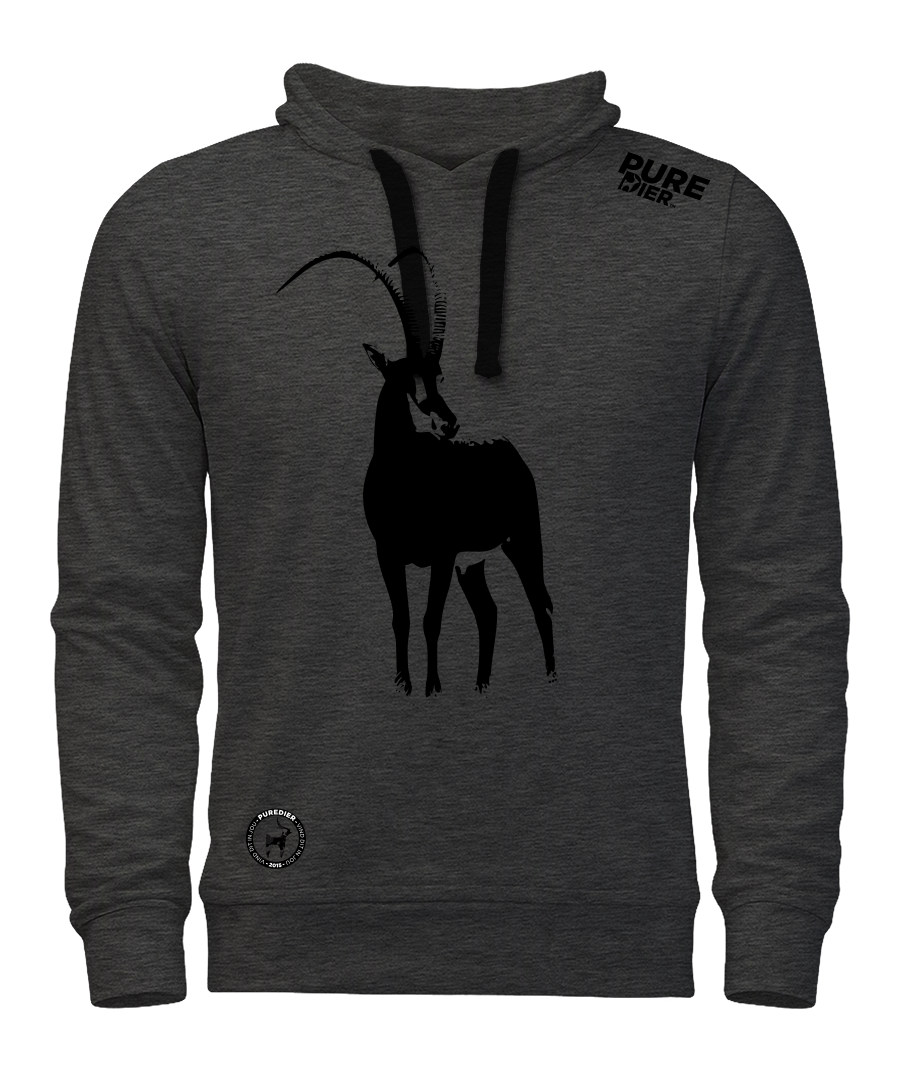 Swartwitpens T-Hemp Hoodie vir Hom en Haar