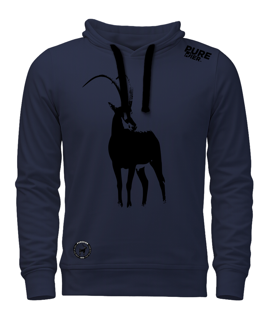 Swartwitpens T-Hemp Hoodie vir Hom en Haar