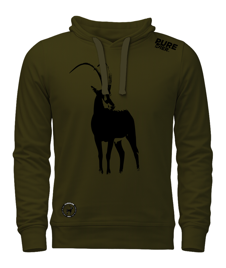 Swartwitpens T-Hemp Hoodie vir Hom en Haar