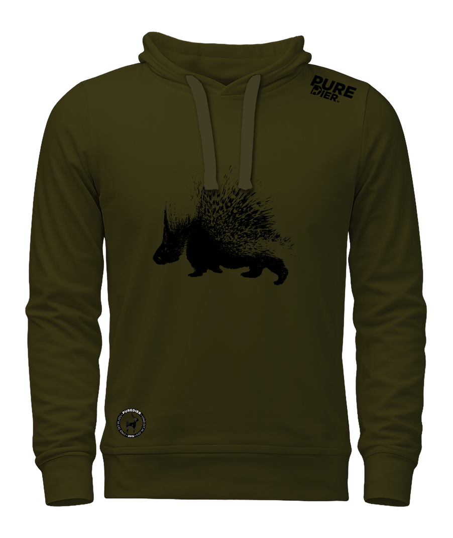 Ystervark T-Hemp Hoodie vir Hom en Haar