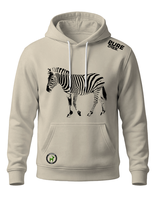 Zebra Premium Hoodie vir Hom en Haar