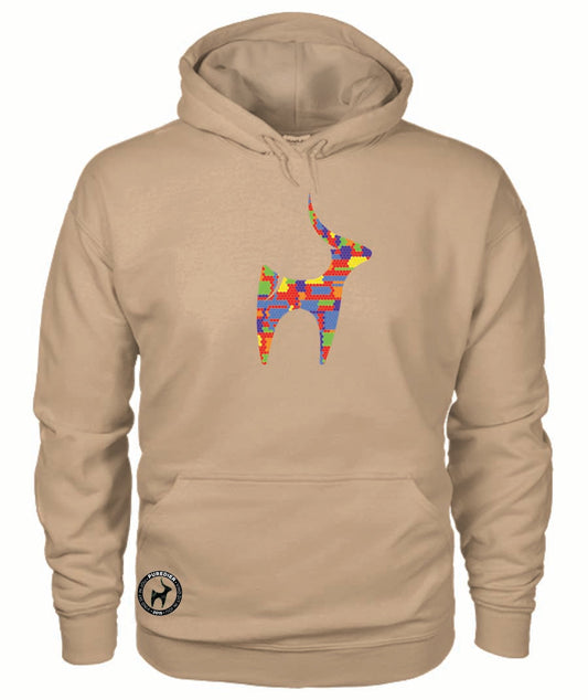 Camo-Bokkie-Lego HEELDAG Hoodie vir Hom en Haar