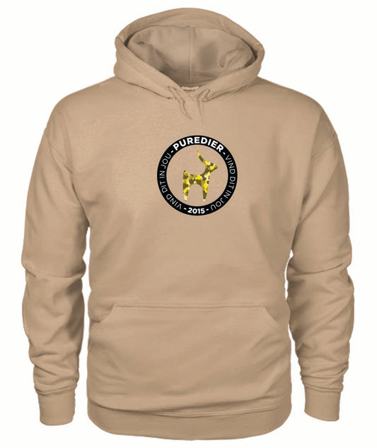 Logo-Bokkie-Geel HEELDAG Hoodie vir Hom en Haar