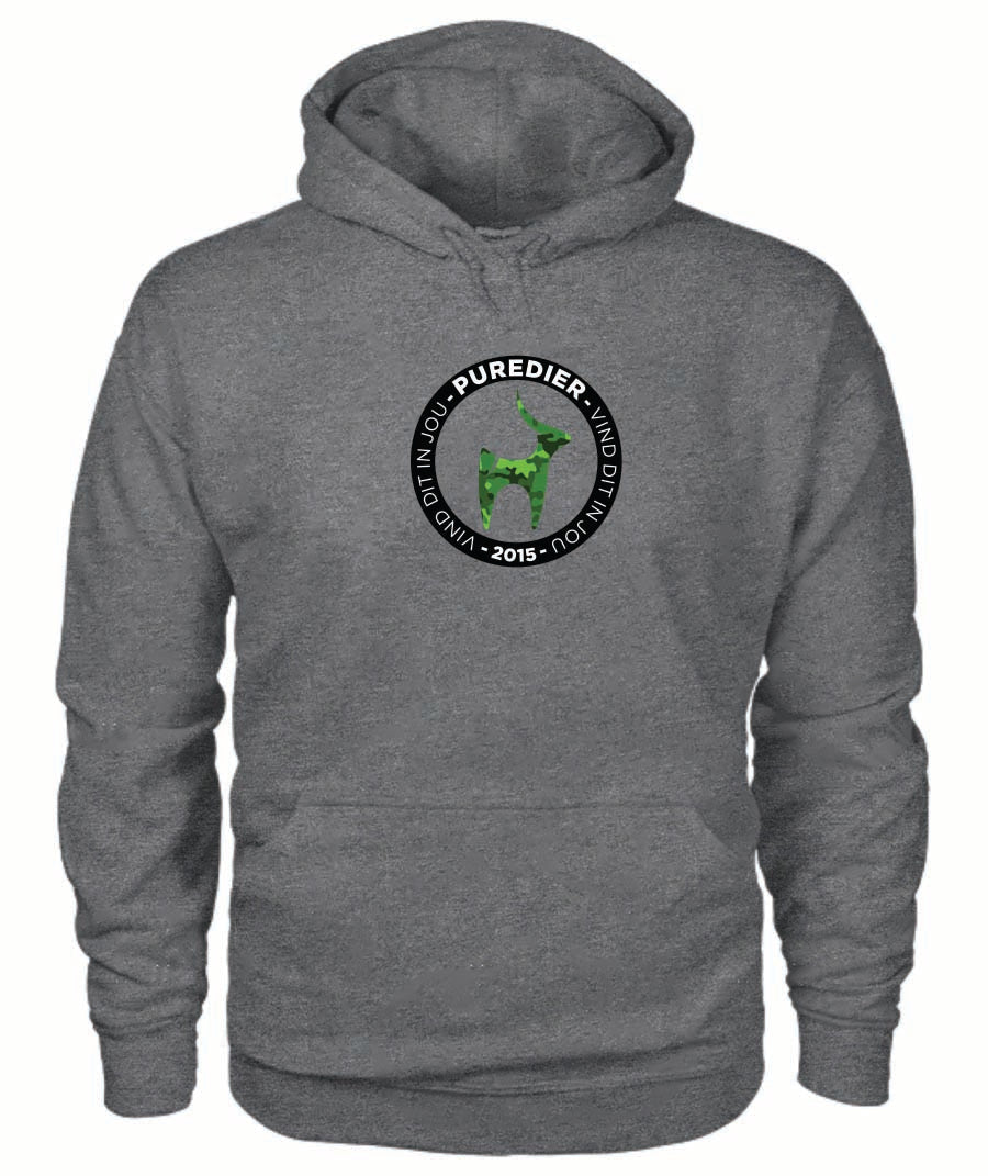 Logo-Bokkie-Groen HEELDAG Hoodie vir Hom en Haar