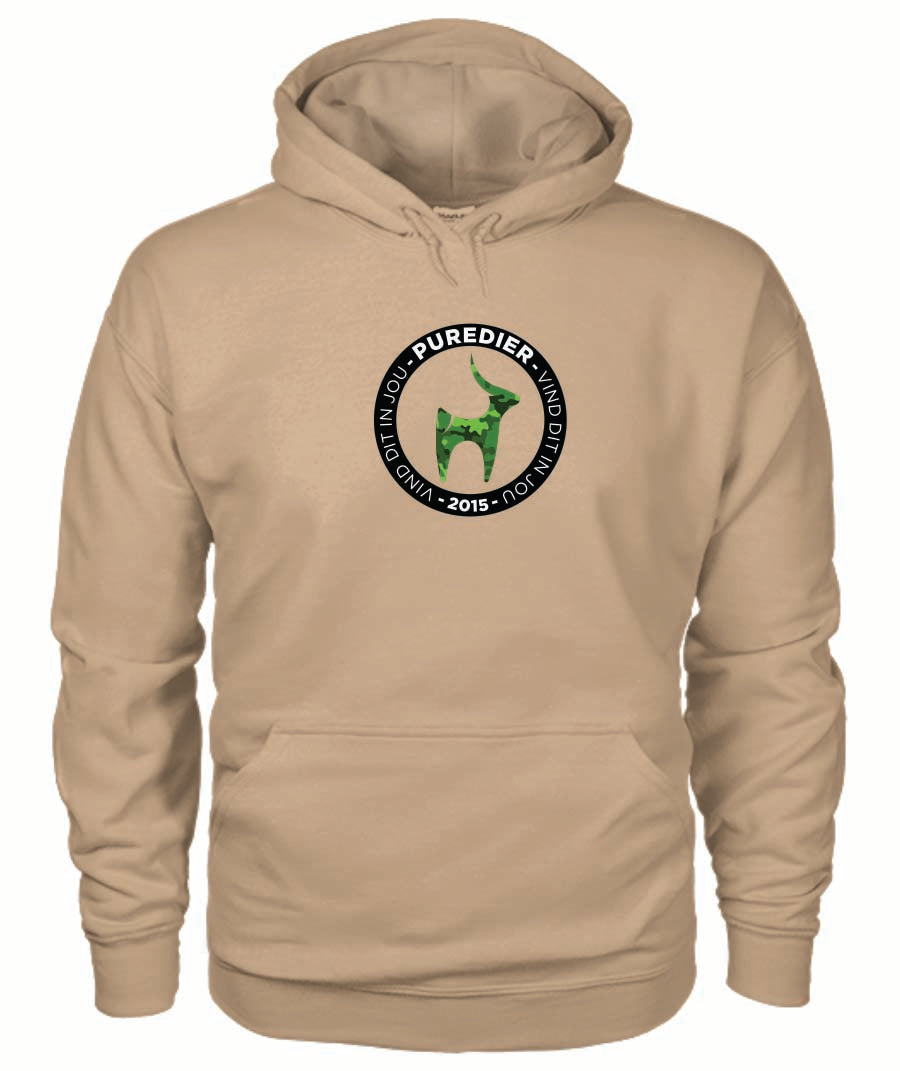 Logo-Bokkie-Groen HEELDAG Hoodie vir Hom en Haar