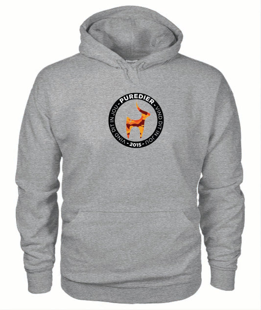 Logo-Bokkie-Oranje Premium Hoodie vir Hom en Haar