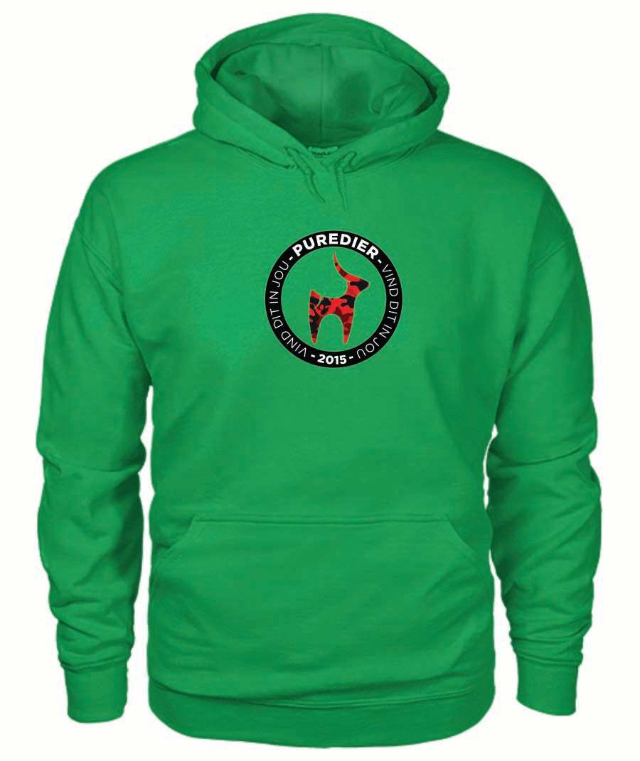 Logo-Bokkie-Rooi HEELDAG Hoodie vir Hom en Haar