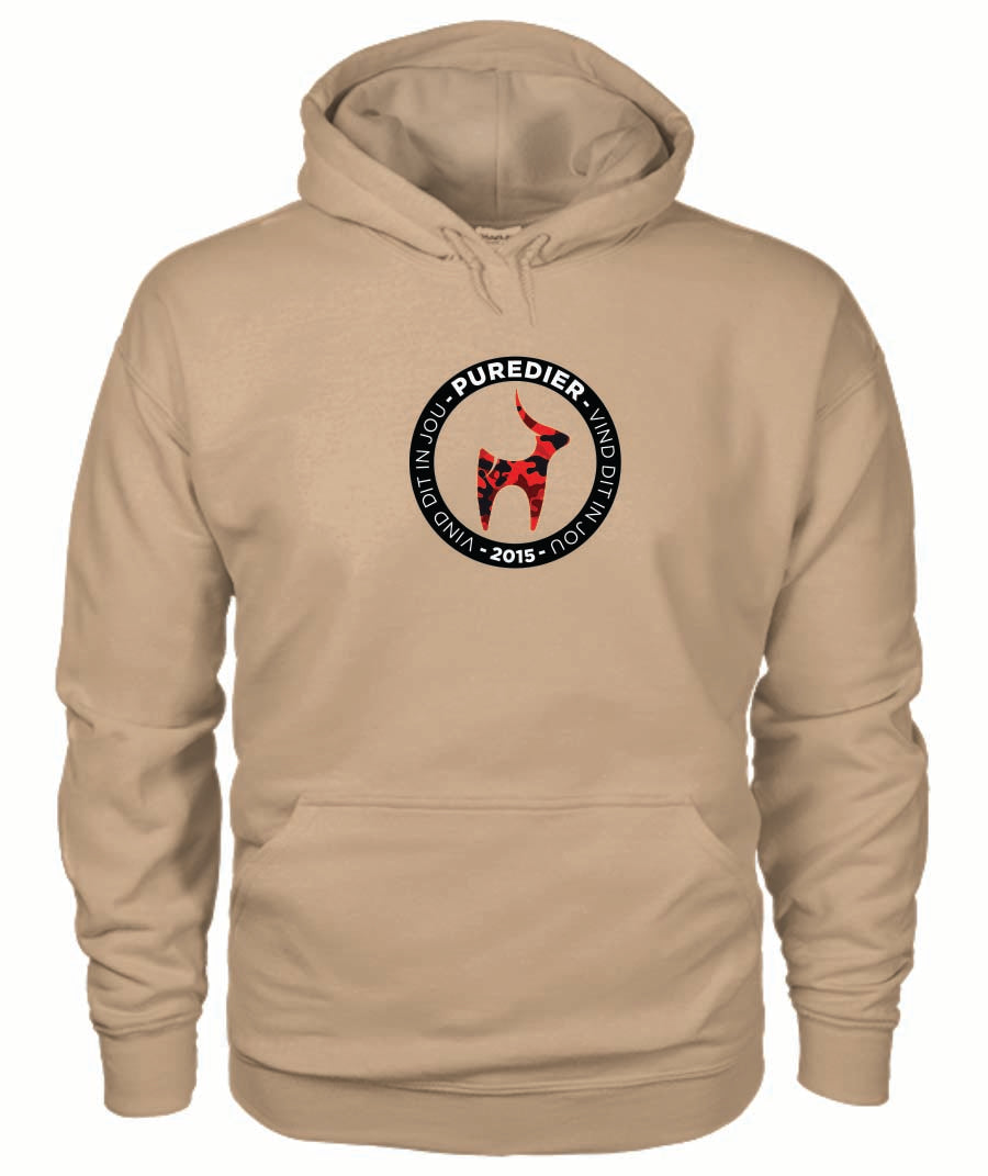 Logo-Bokkie-Rooi HEELDAG Hoodie vir Hom en Haar