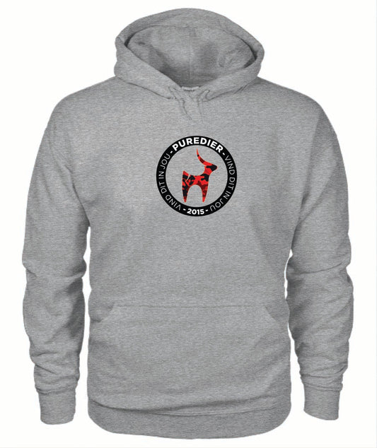 Logo-Bokkie-Rooi Premium Hoodie vir Hom en Haar