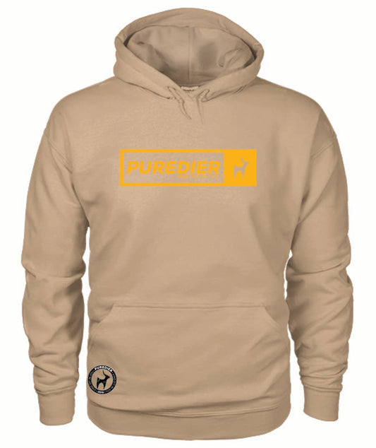 Logo-Geel HEELDAG Hoodie vir Hom en Haar