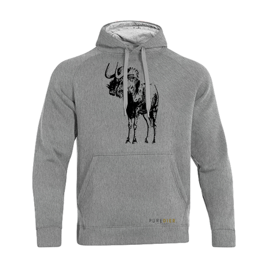 Swartwildebees Premium Hoodie vir Hom en Haar